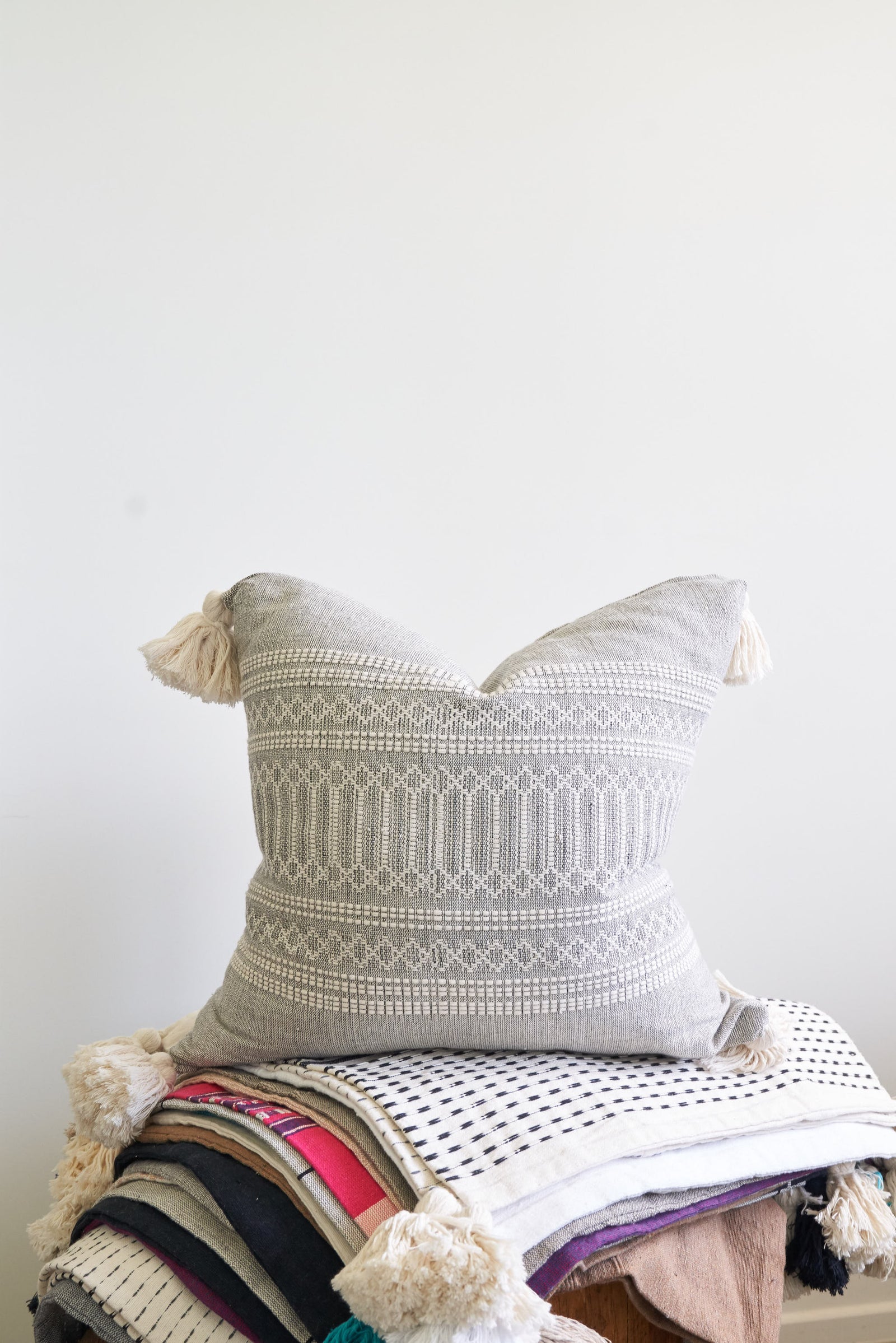 Oaxaca Throw Pillows with Tassels (various colors and patterns