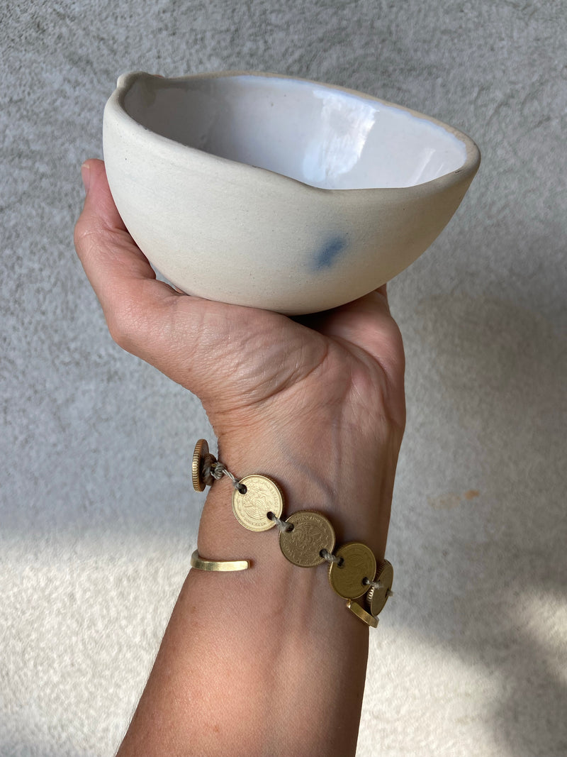 Handmade ceramic Gourd bowl by Omar Hernandez