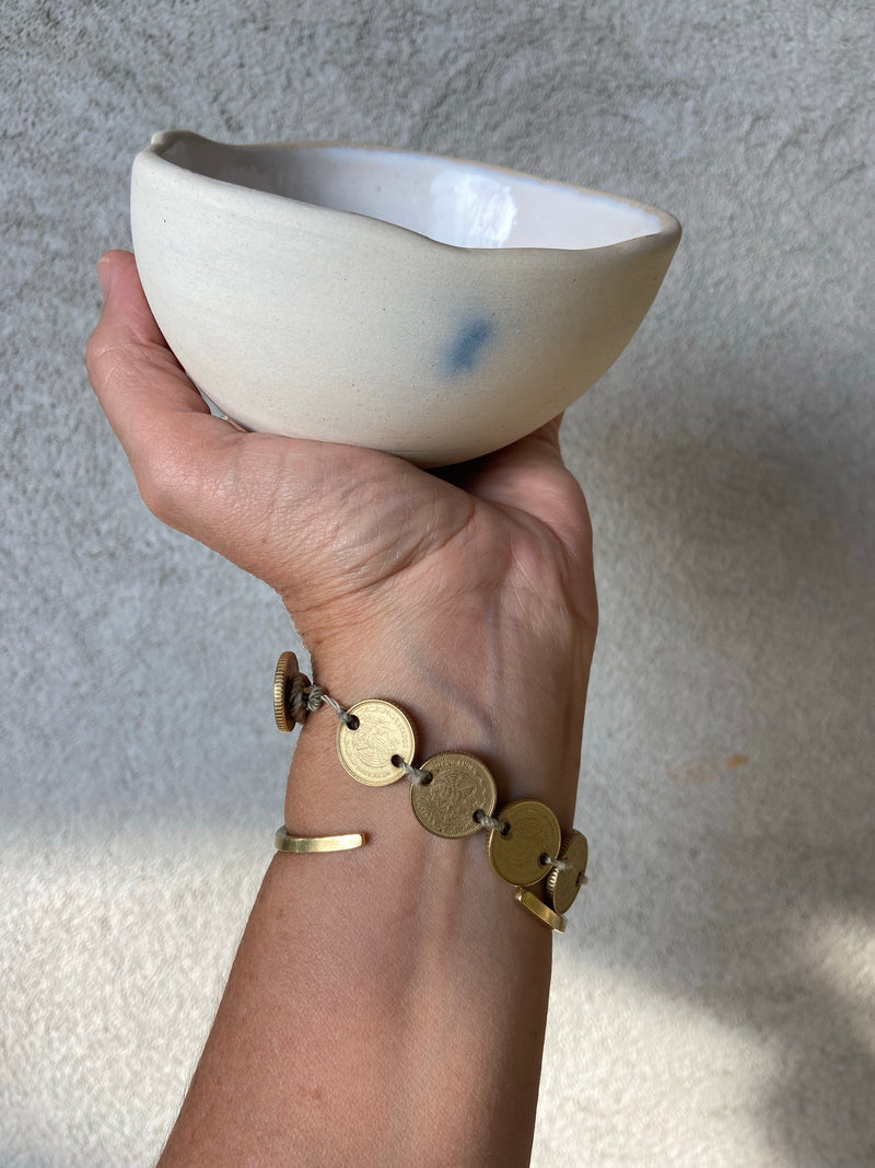 Handmade ceramic Gourd bowl by Omar Hernandez