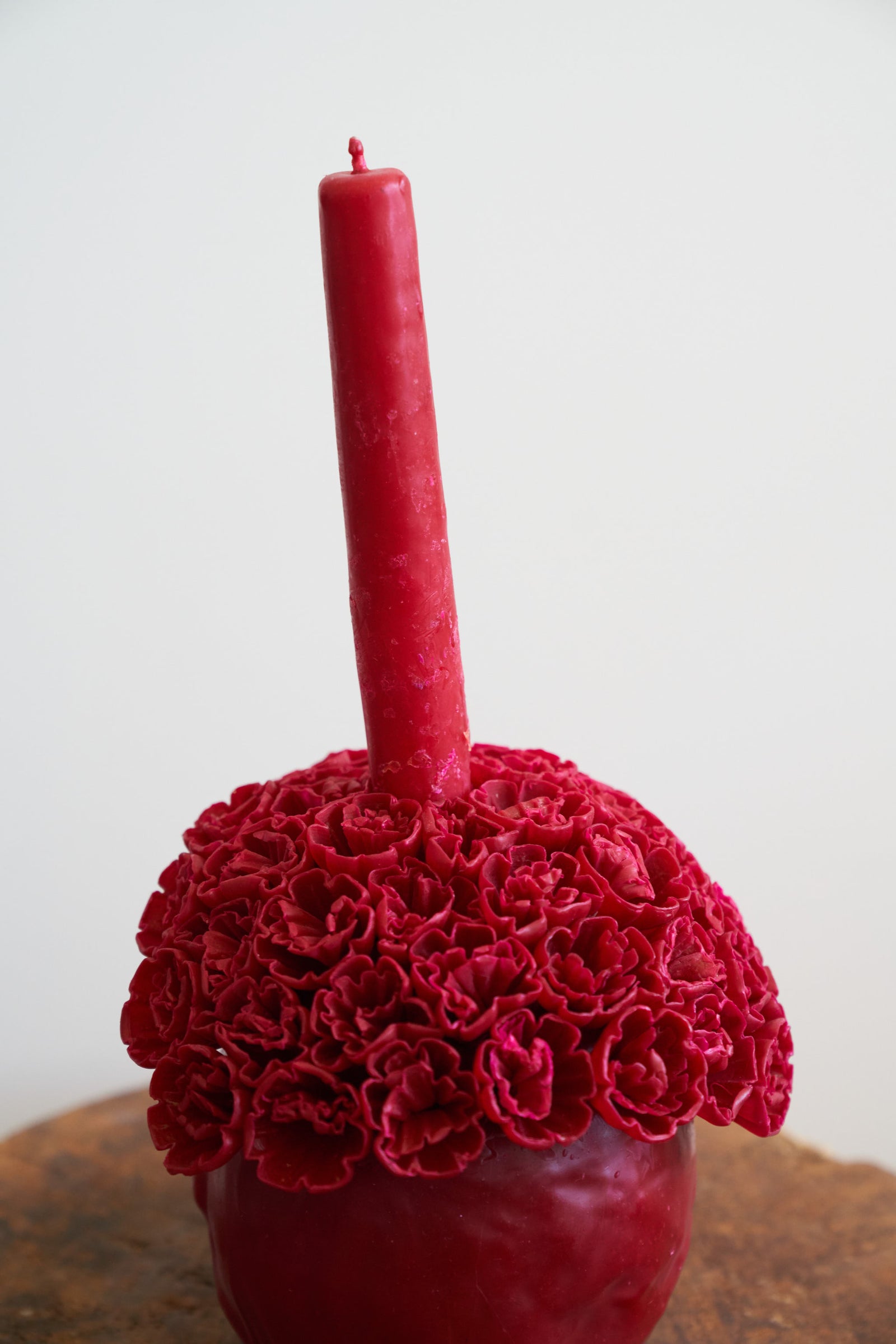 Casa Viviana Oaxacan Skull Candle (Color Crimson) – JM Drygoods